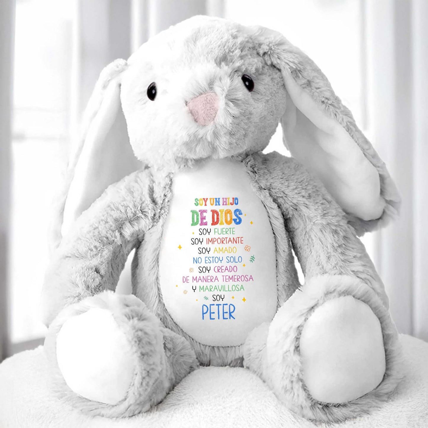 Soy Un Hijo De Dios, Soy Fuerte, Stuffed Bunny