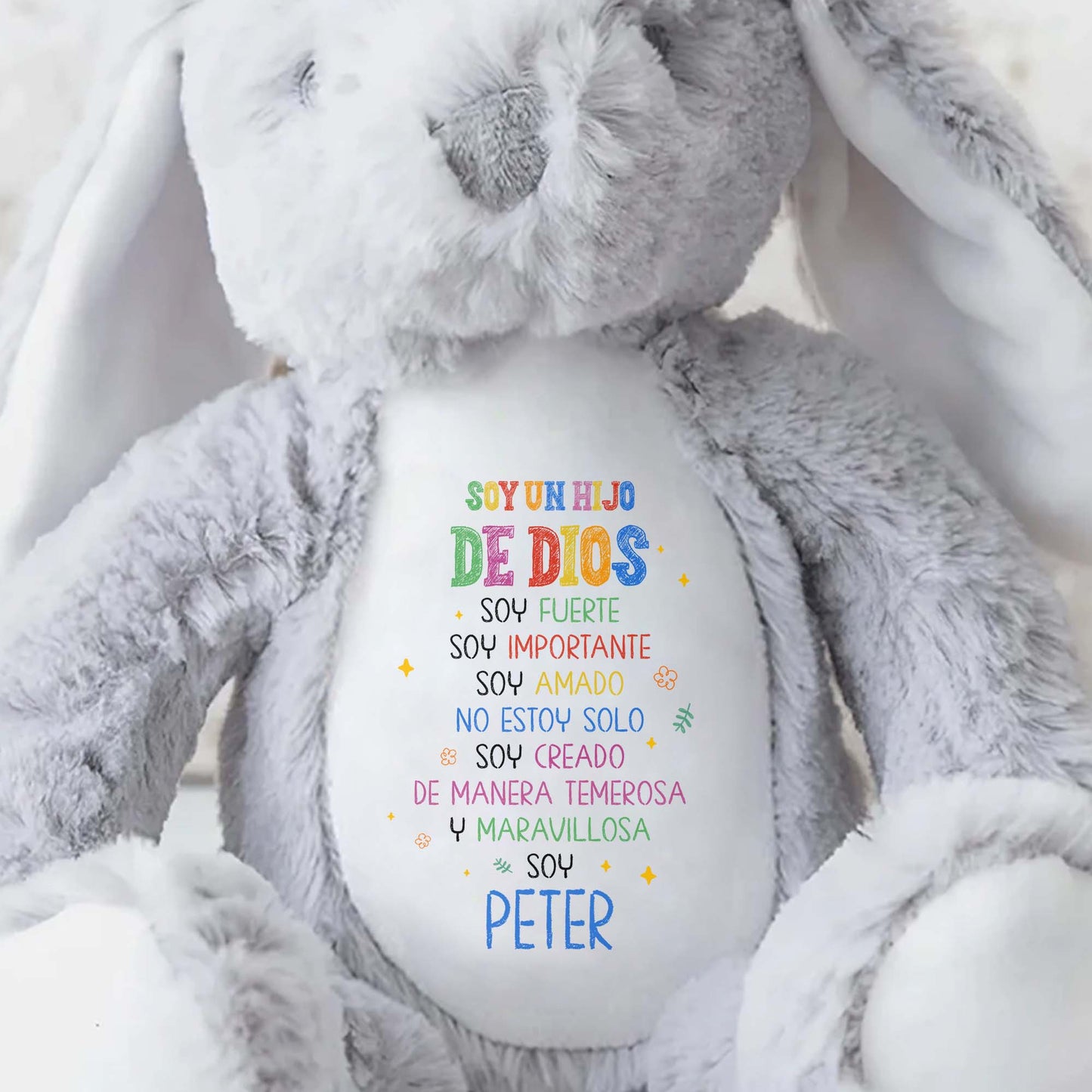 Soy Un Hijo De Dios, Soy Fuerte, Stuffed Bunny