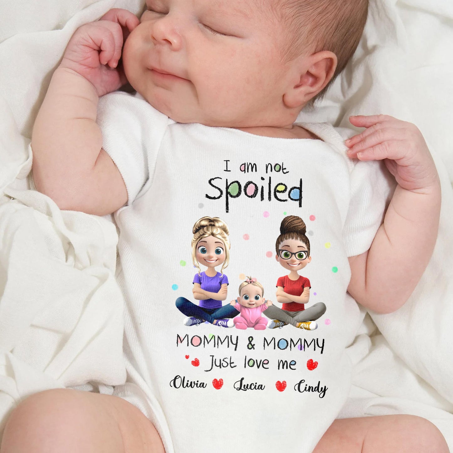 I Am Not Spoiled, Mommy & Mommy Just Love Me, Cartoon Characters