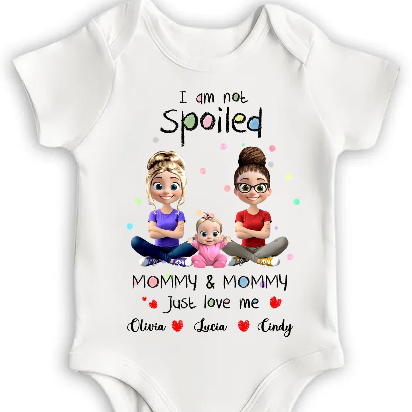 I Am Not Spoiled, Mommy & Mommy Just Love Me, Cartoon Characters