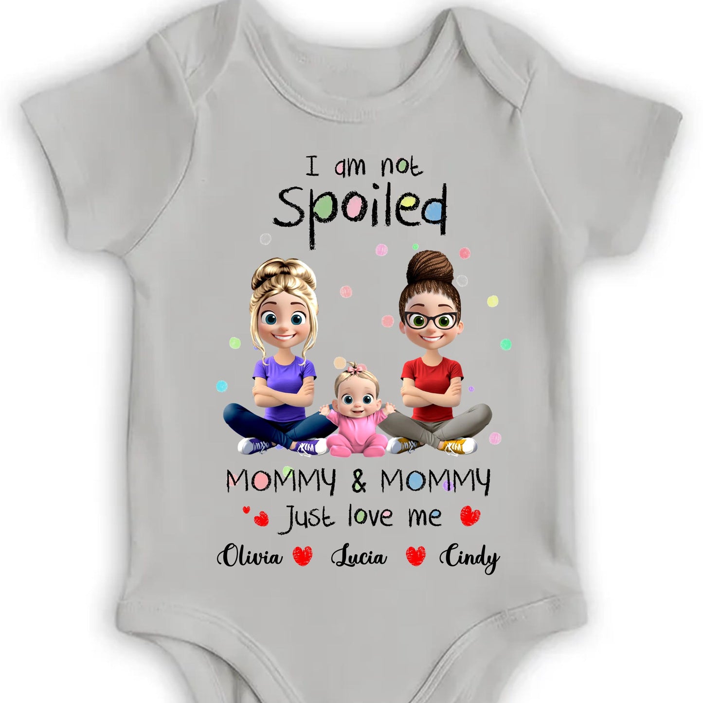I Am Not Spoiled, Mommy & Mommy Just Love Me, Cartoon Characters