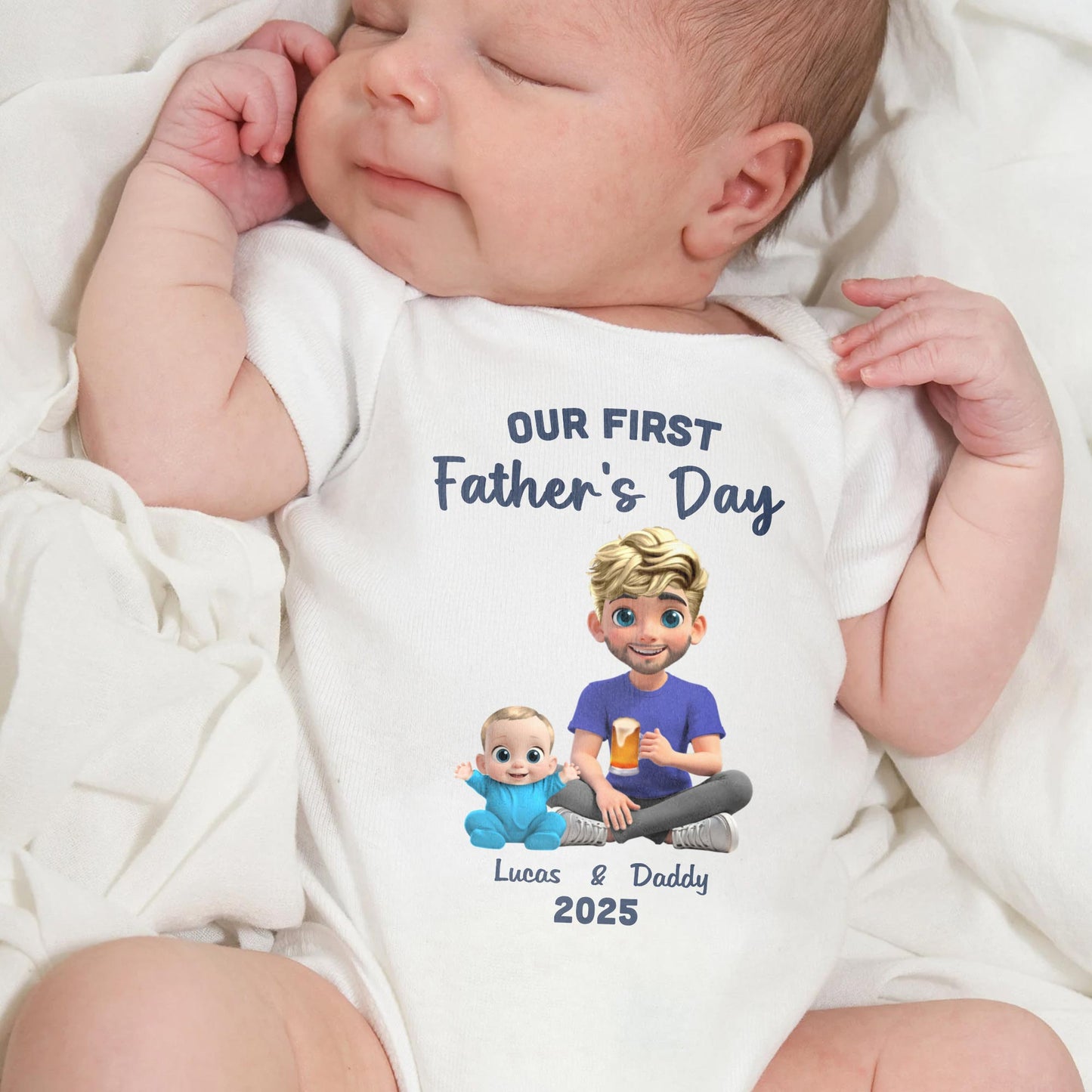 Our First Father's Day, Cartoon Characters