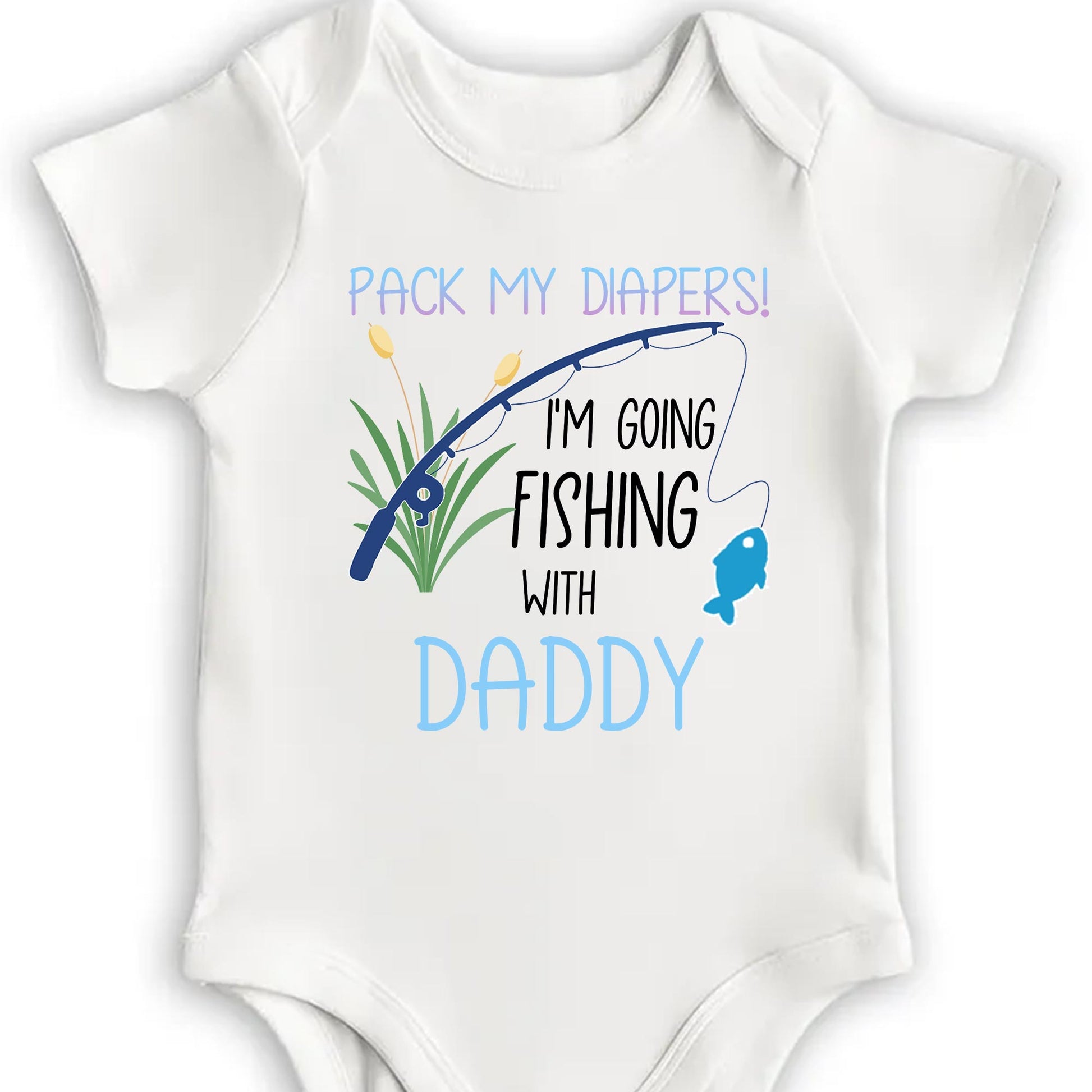 Pack My Diapers! I'm Going Fishing With Daddy, Fishing Rod and Fish