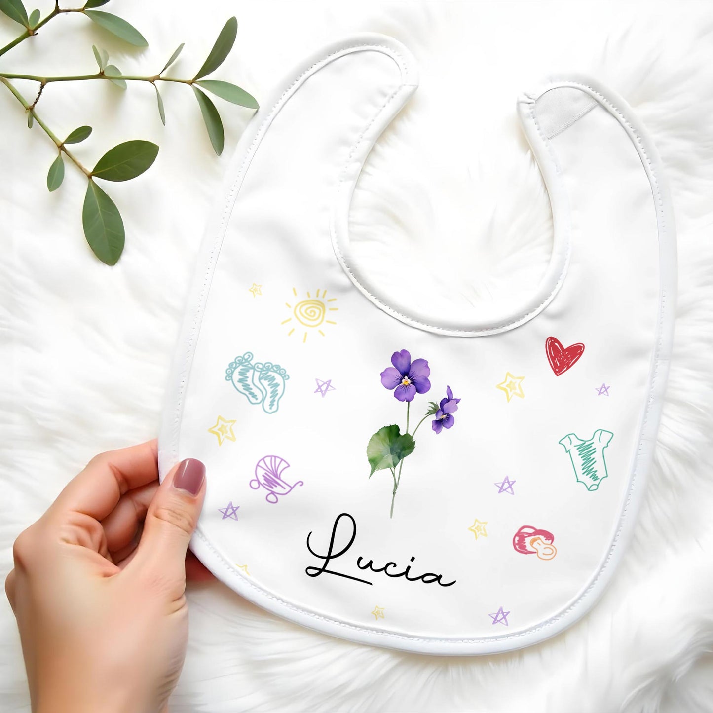 Celebrate Your Little One with Sun, Flower, Heart, Pram, and Stars