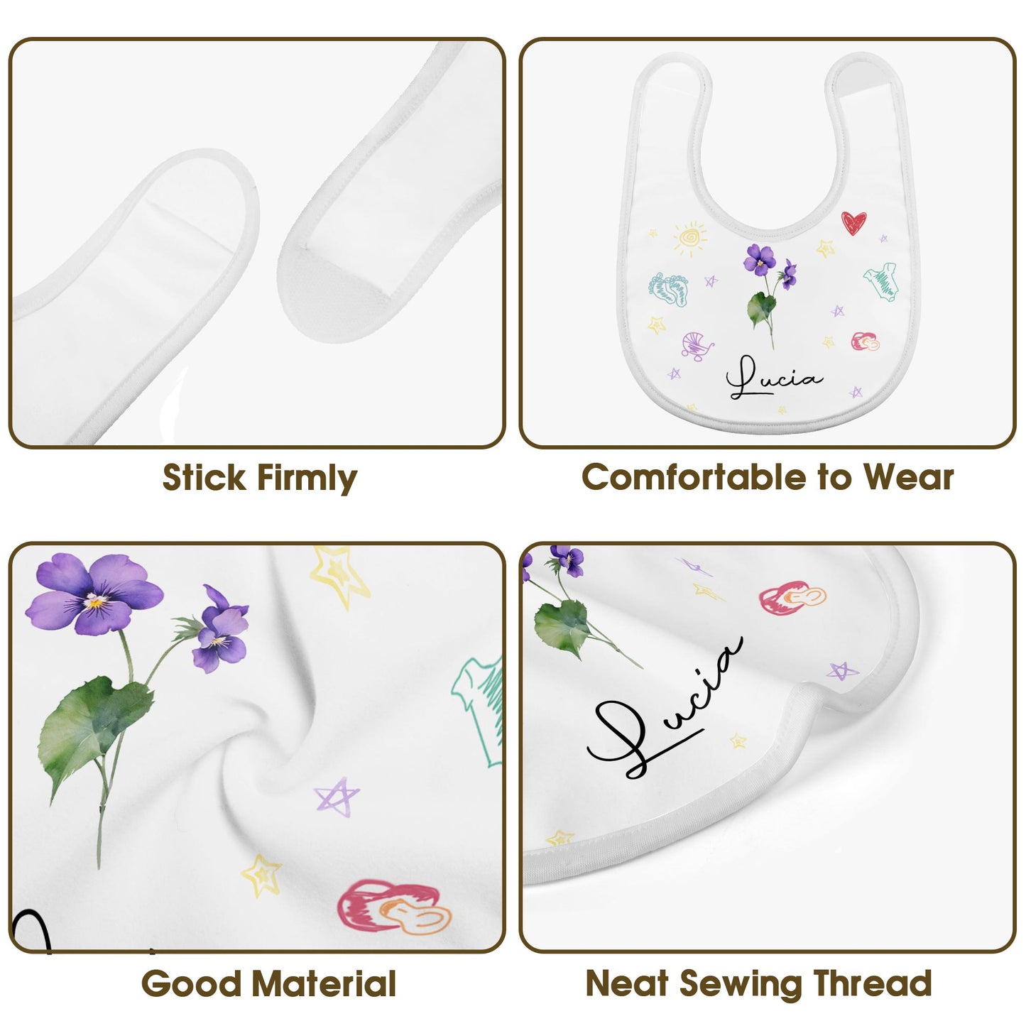 Celebrate Your Little One with Sun, Flower, Heart, Pram, and Stars