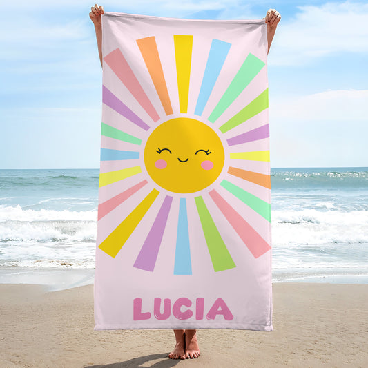 Enjoy Sunny Days With A Smile, Sun And Colorful Rays