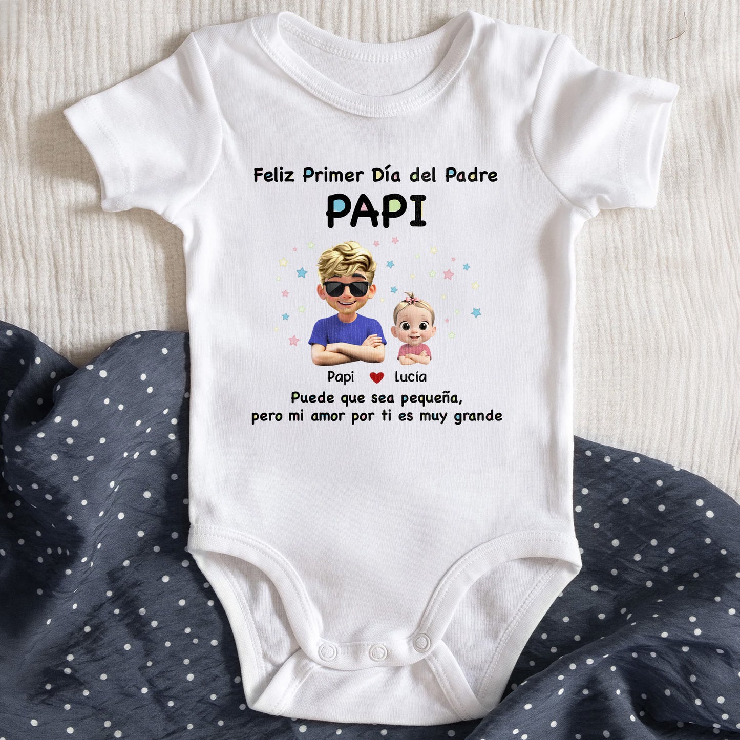 Feliz Primer Día del Padre Papi, Cartoon Figures