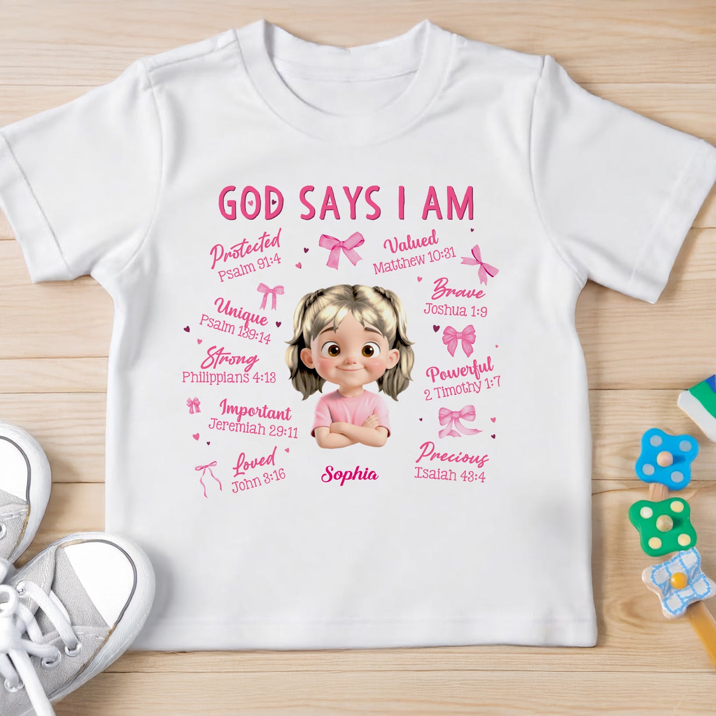 God Says I Am Protected, Valued, Brave, Unique, Strong, Precious