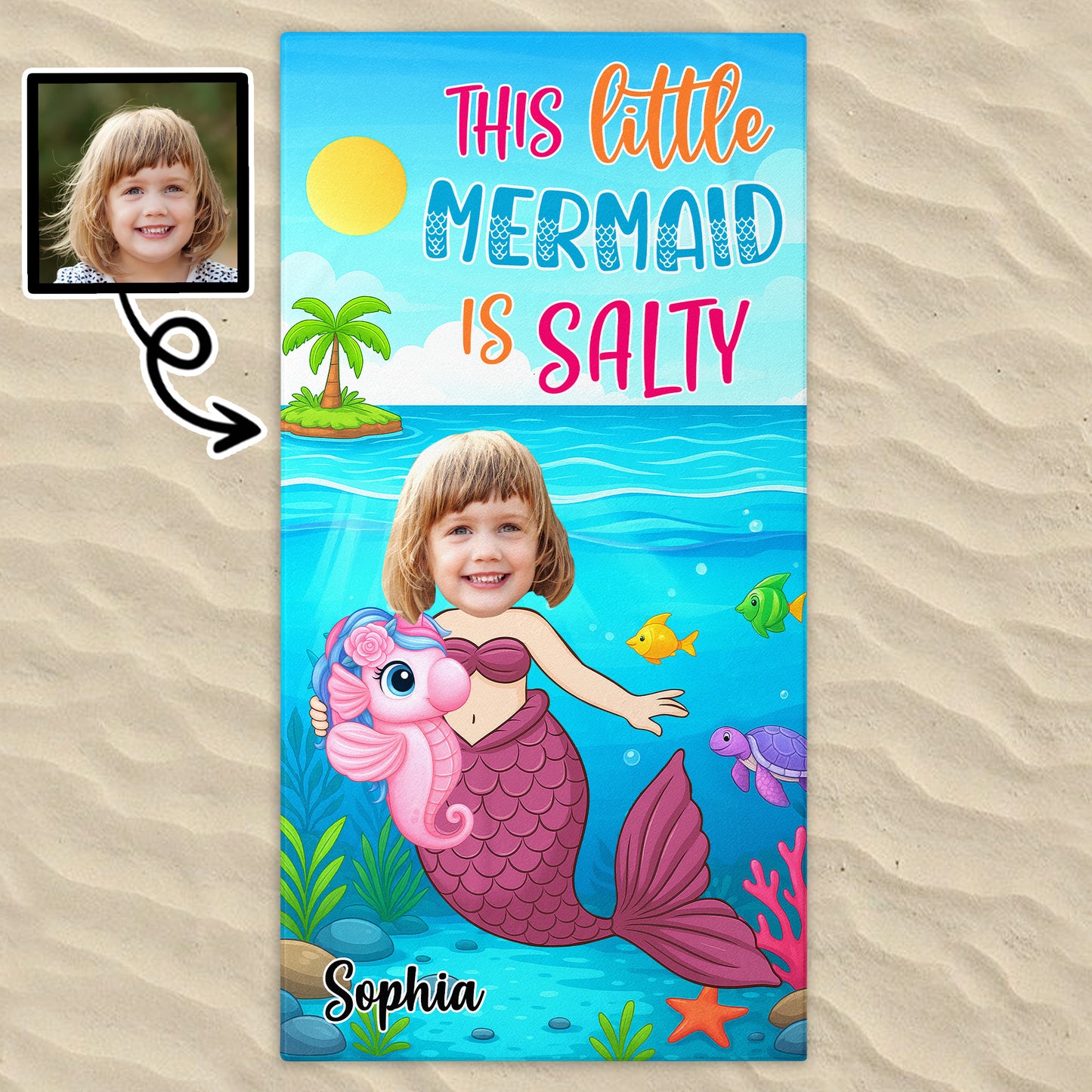This Little Mermaid Is Salty With Tropical Beach Theme
