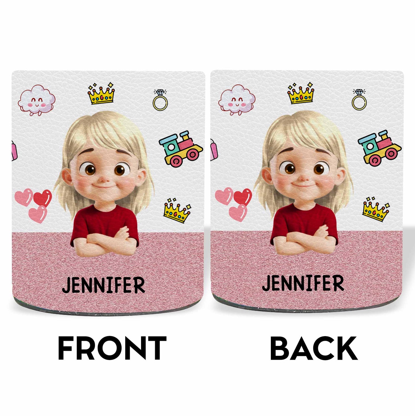 Customizable Pen Holder With Animated Princess And Hearts