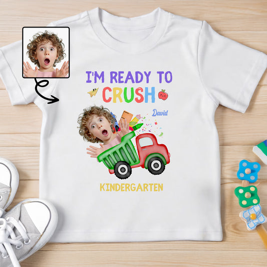 I'm Ready To Crush Kindergarten With Toy Car And Books