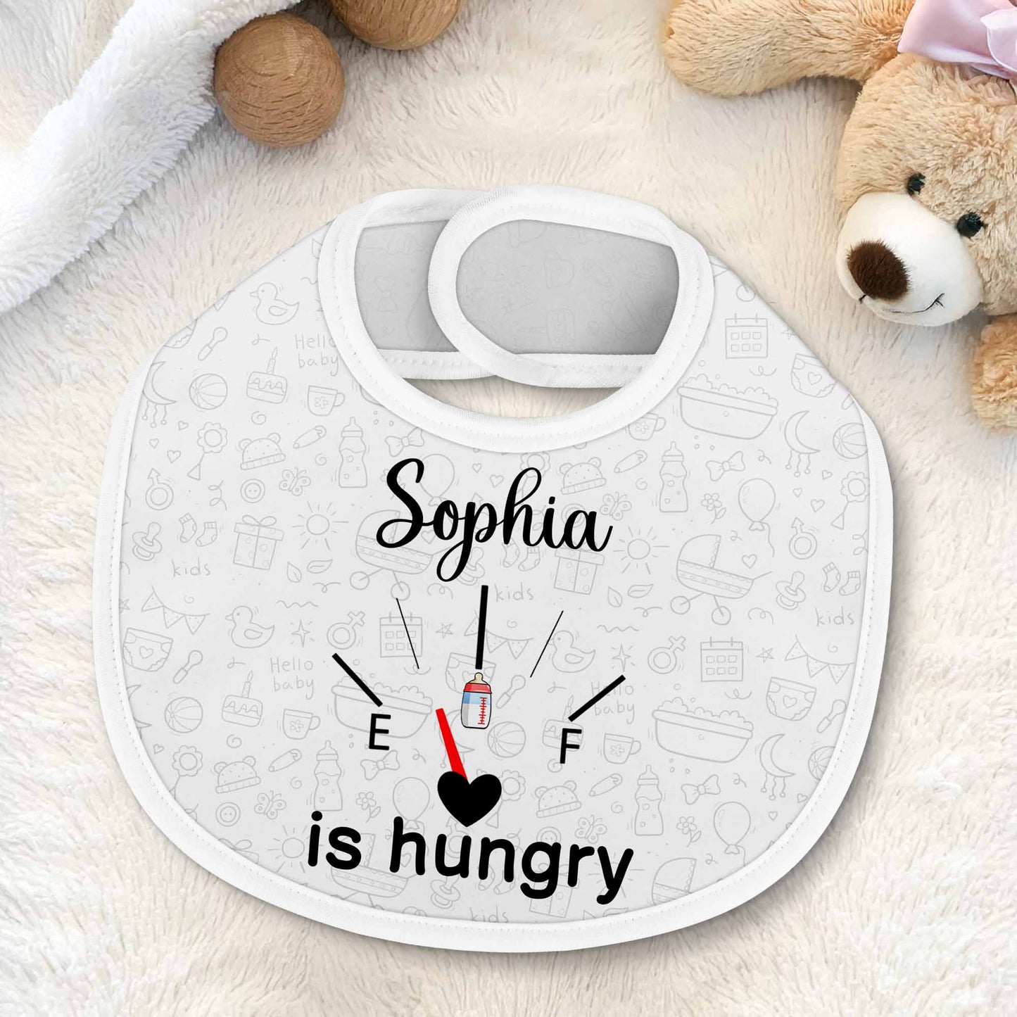 Is Hungry, Baby Items and Heart Design