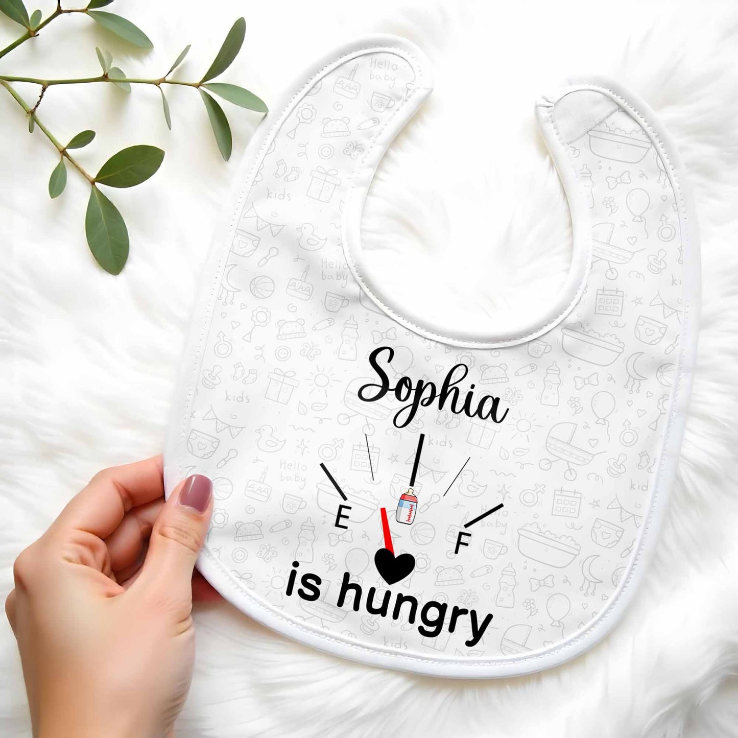 Is Hungry, Baby Items and Heart Design