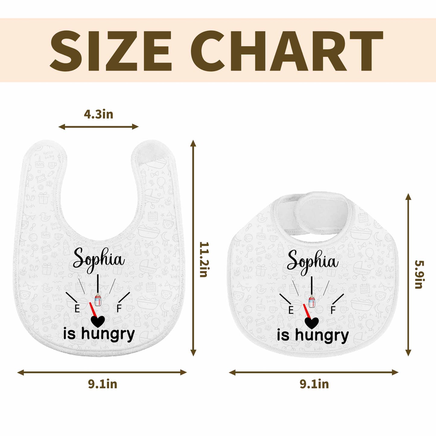 Is Hungry, Baby Items and Heart Design