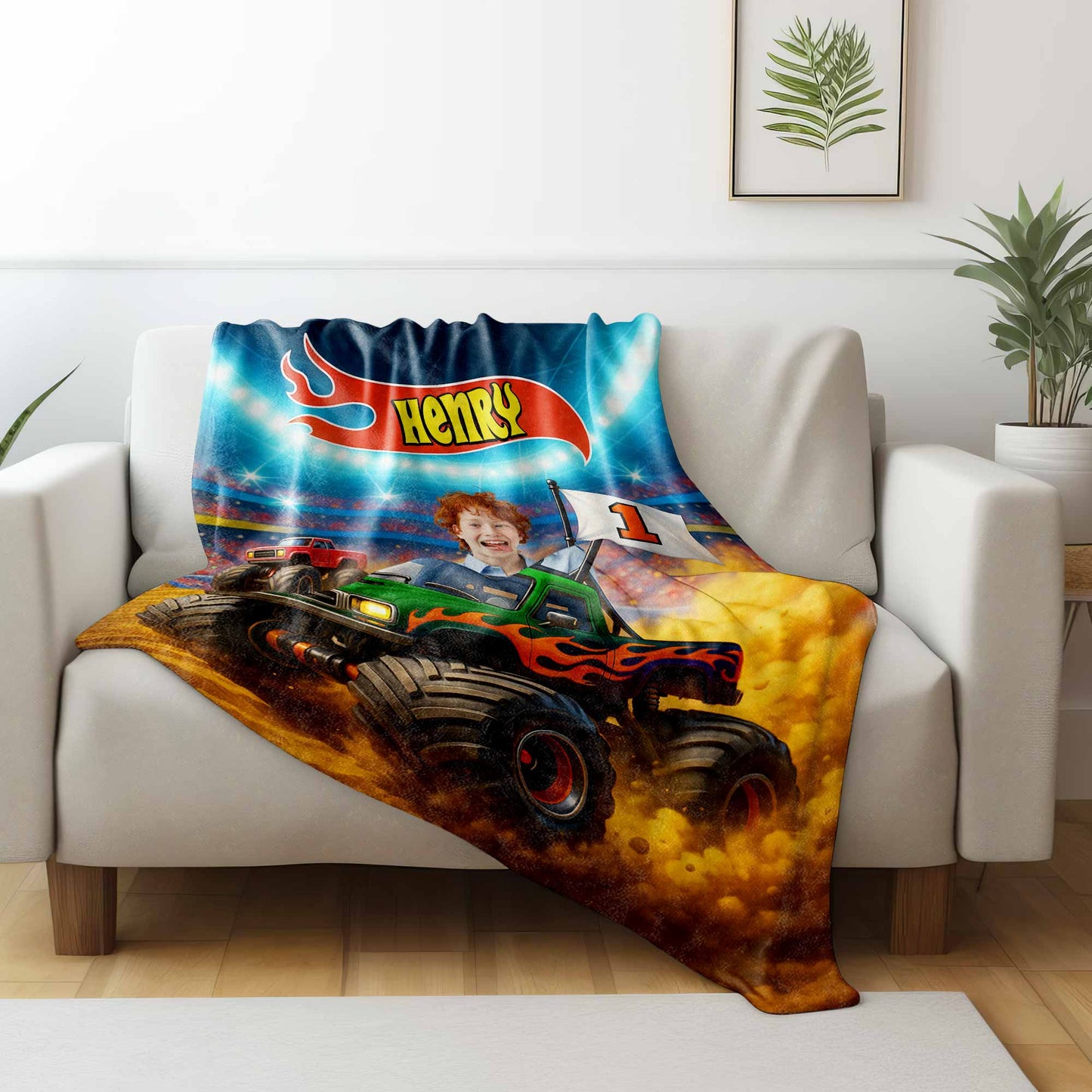 Thrilling Adventure With Monster Trucks And Bold Colors