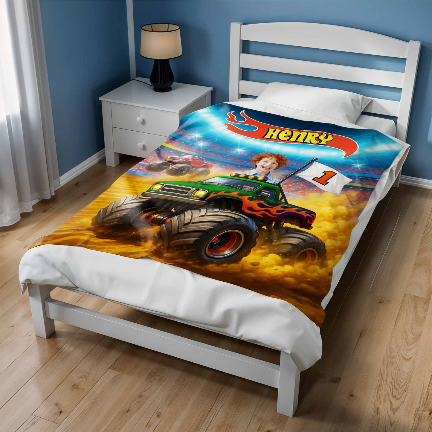 Thrilling Adventure With Monster Trucks And Bold Colors