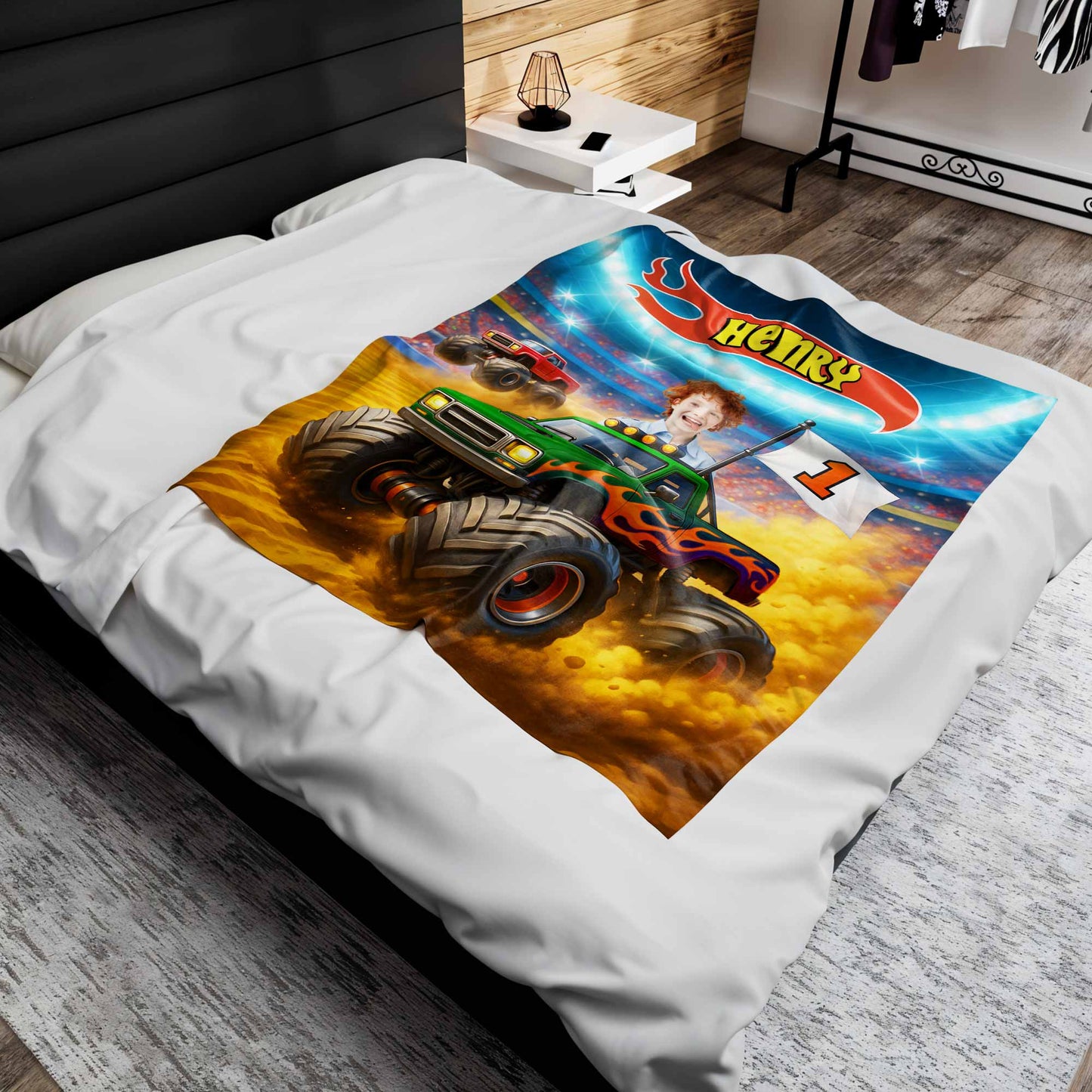 Thrilling Adventure With Monster Trucks And Bold Colors