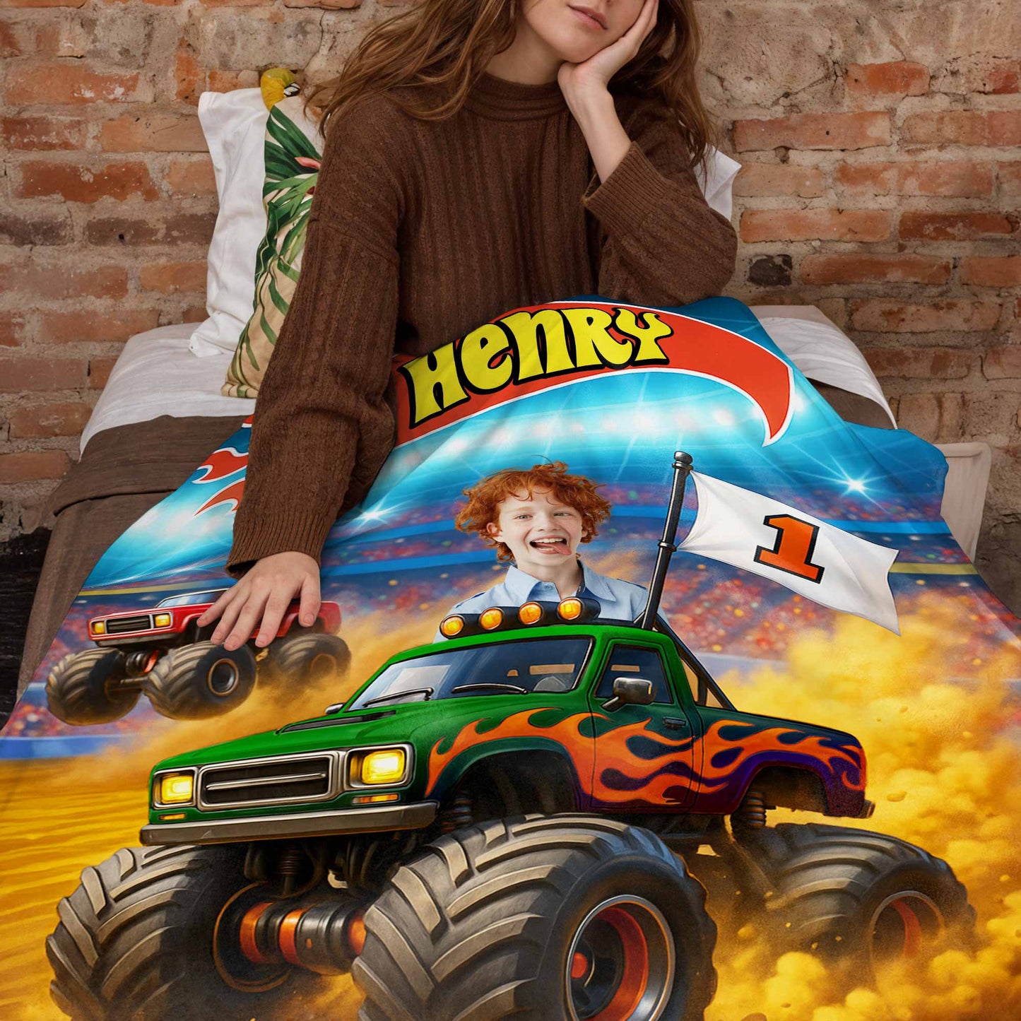 Thrilling Adventure With Monster Trucks And Bold Colors