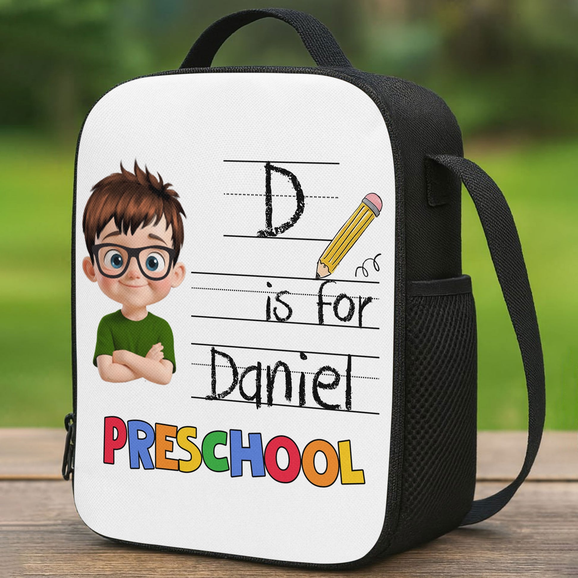 D Is For Preschool, Boy With Pencil