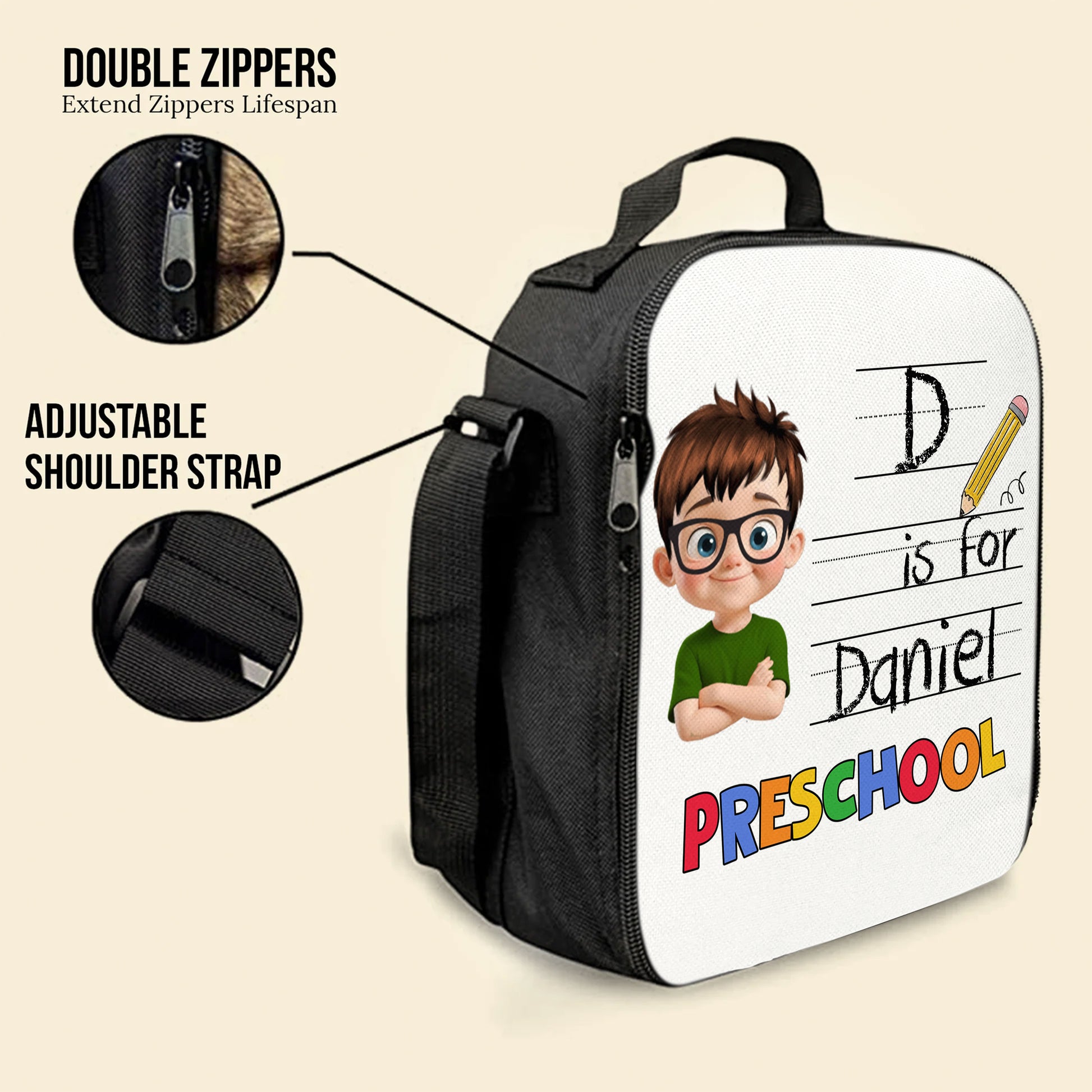 D Is For Preschool, Boy With Pencil