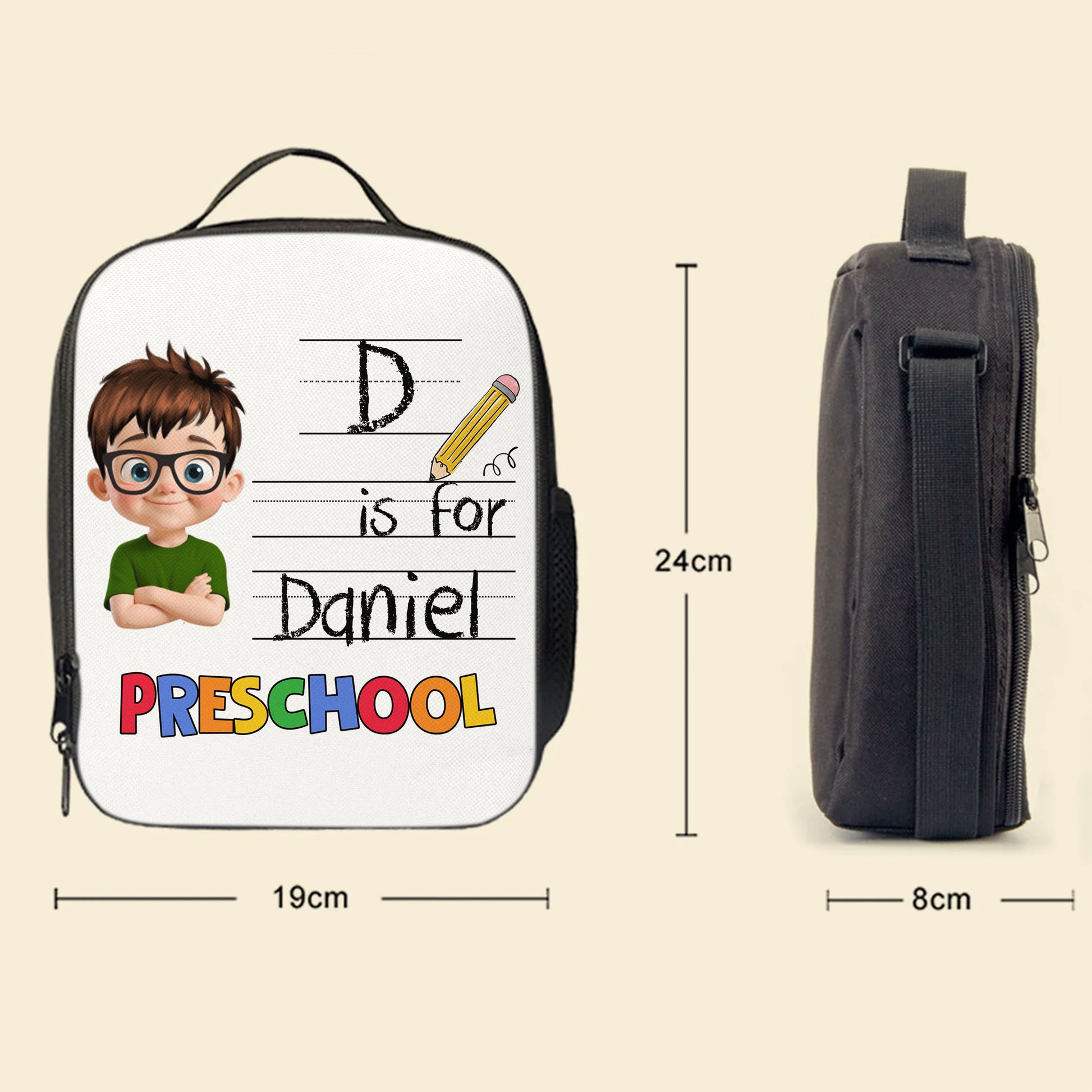 D Is For Preschool, Boy With Pencil