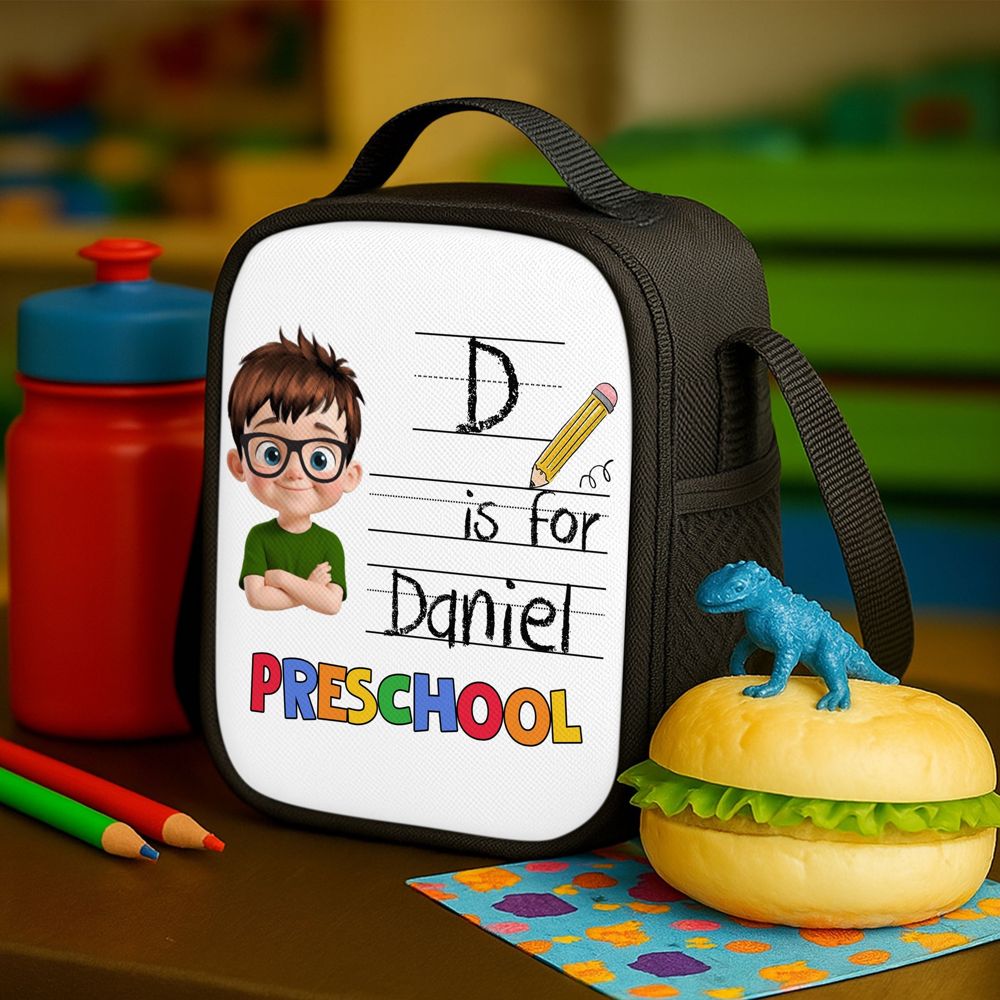 D Is For Preschool, Boy With Pencil