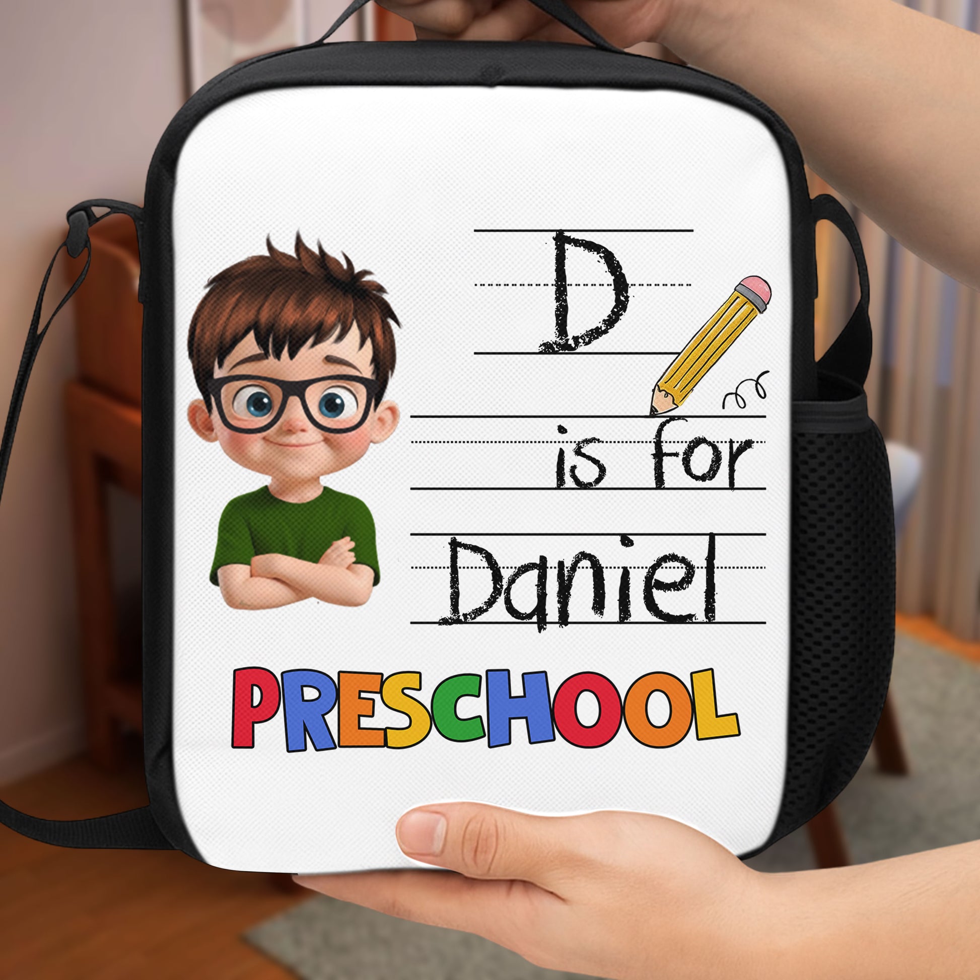 D Is For Preschool, Boy With Pencil