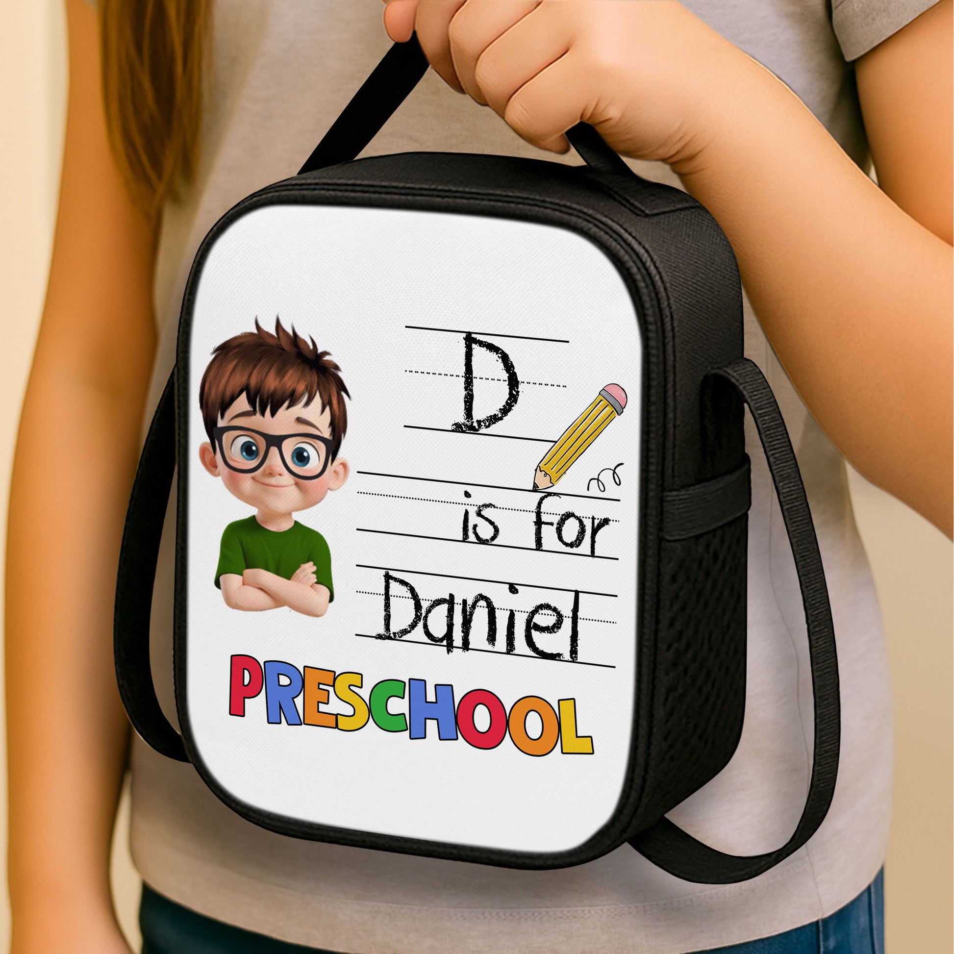 D Is For Preschool, Boy With Pencil