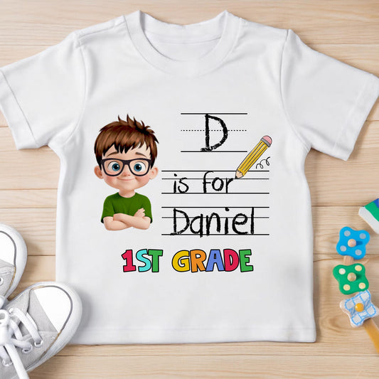 D Is For, Pencil & Boy, 1st Grade Celebration