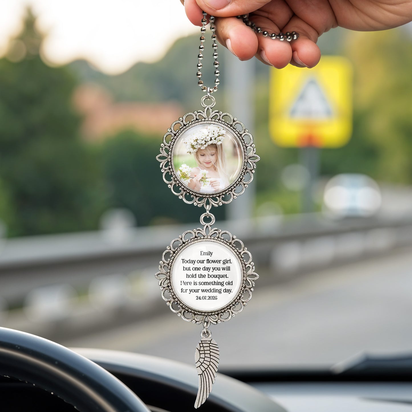 Today Our Flower Girl, Something Old For Your Wedding Day, Pendant Charm