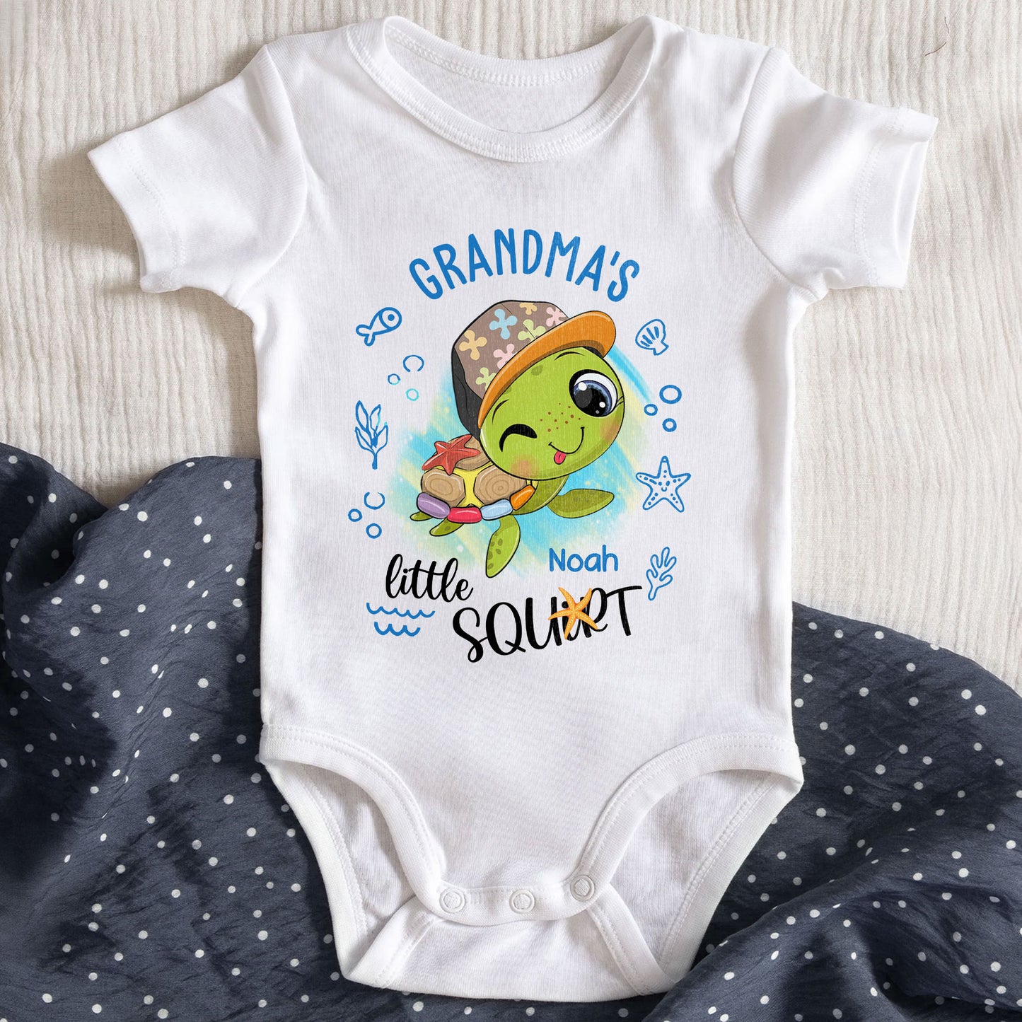 Grandma's Little Squirt Turtle Design