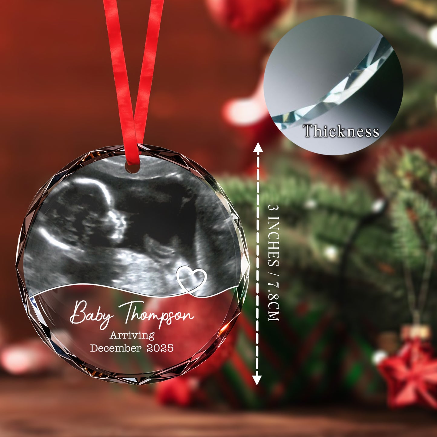 Arriving December, Ultrasound Sonogram With Heart