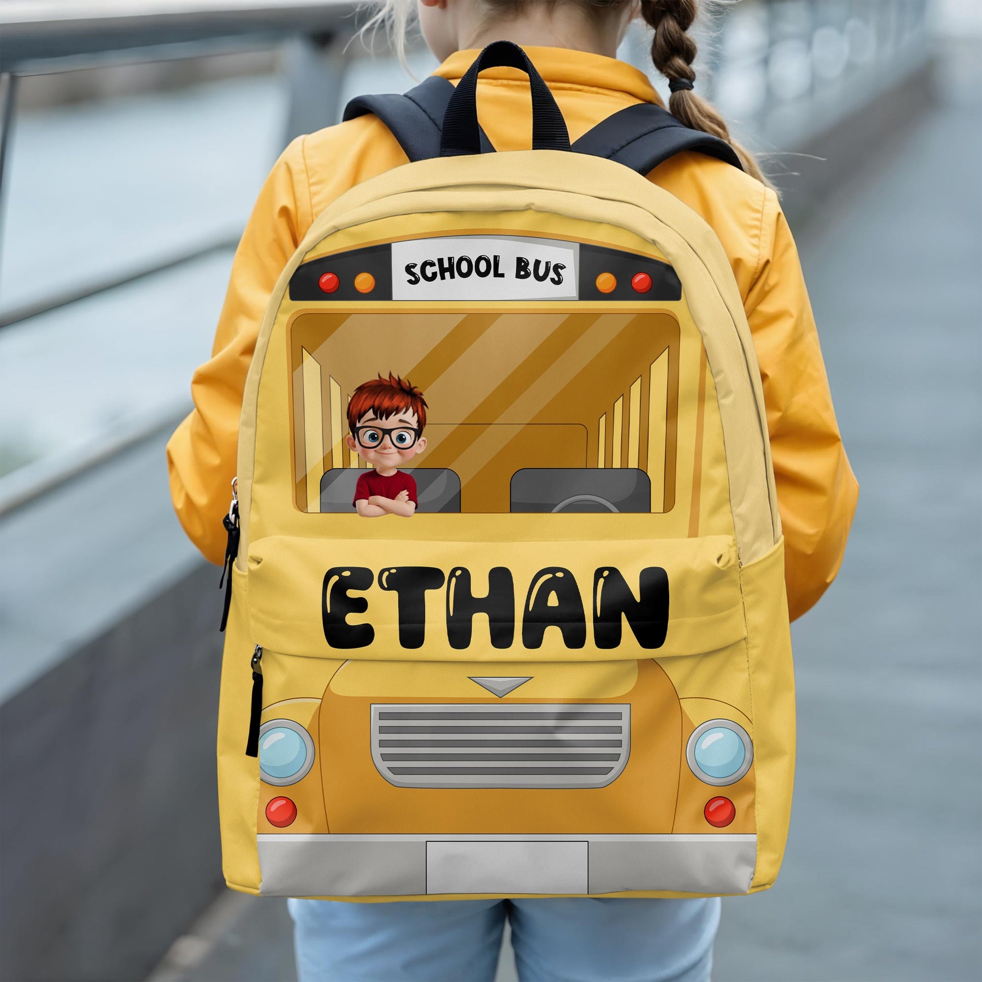 Cute School Bus Design Perfect For Kids