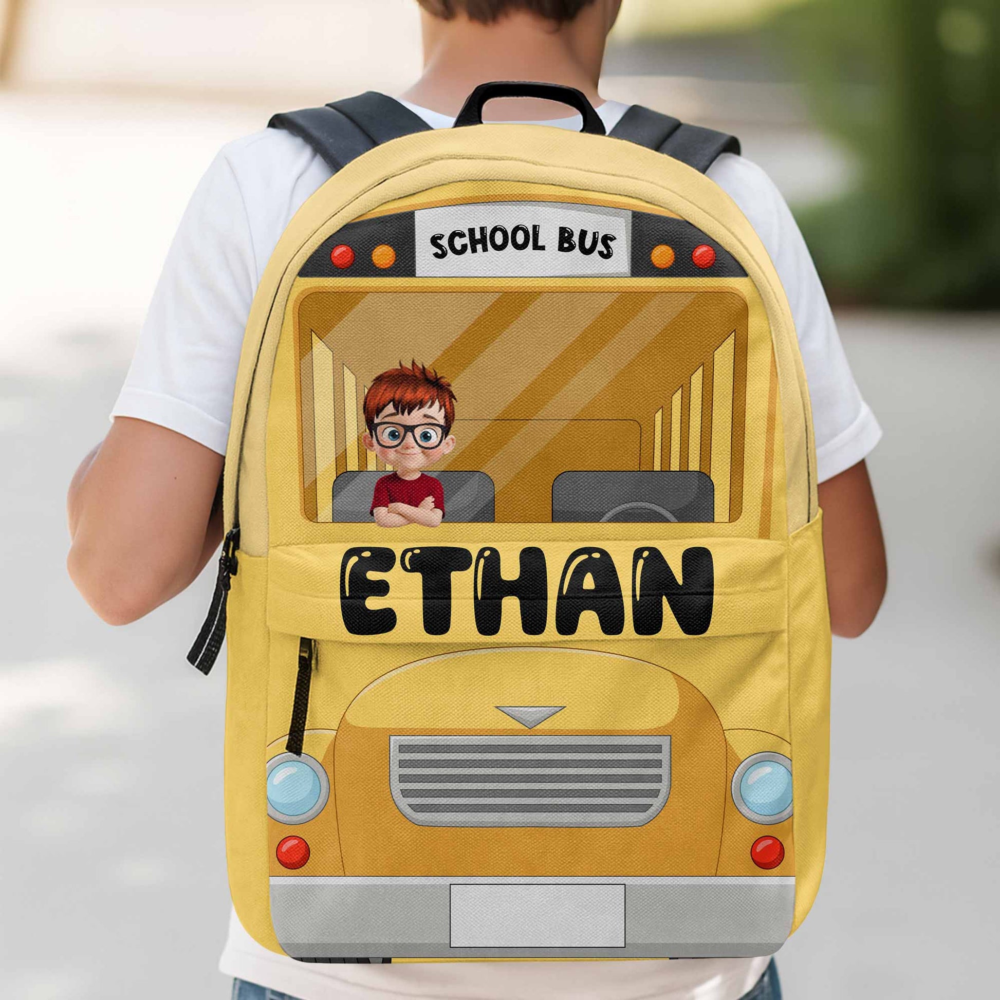Cute School Bus Design Perfect For Kids