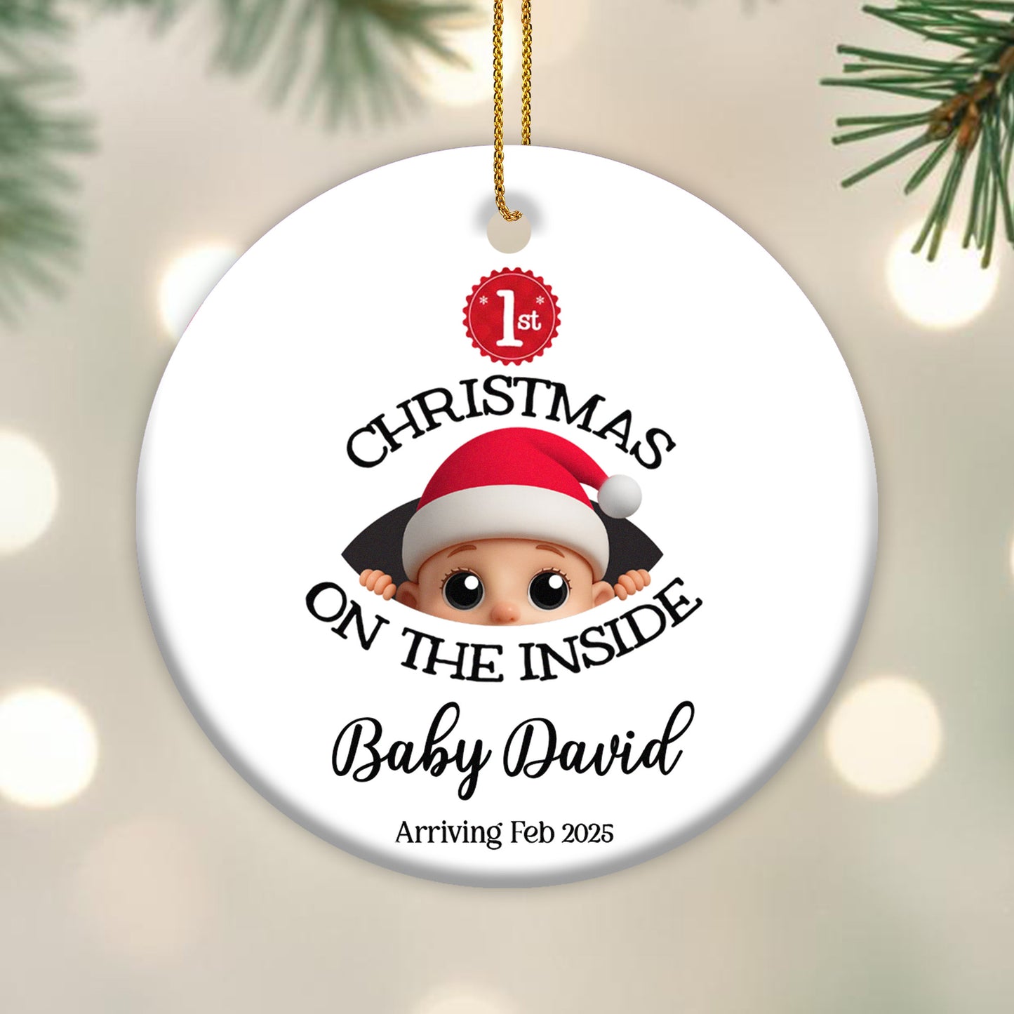 Christmas On The Inside, Baby With Santa Hat