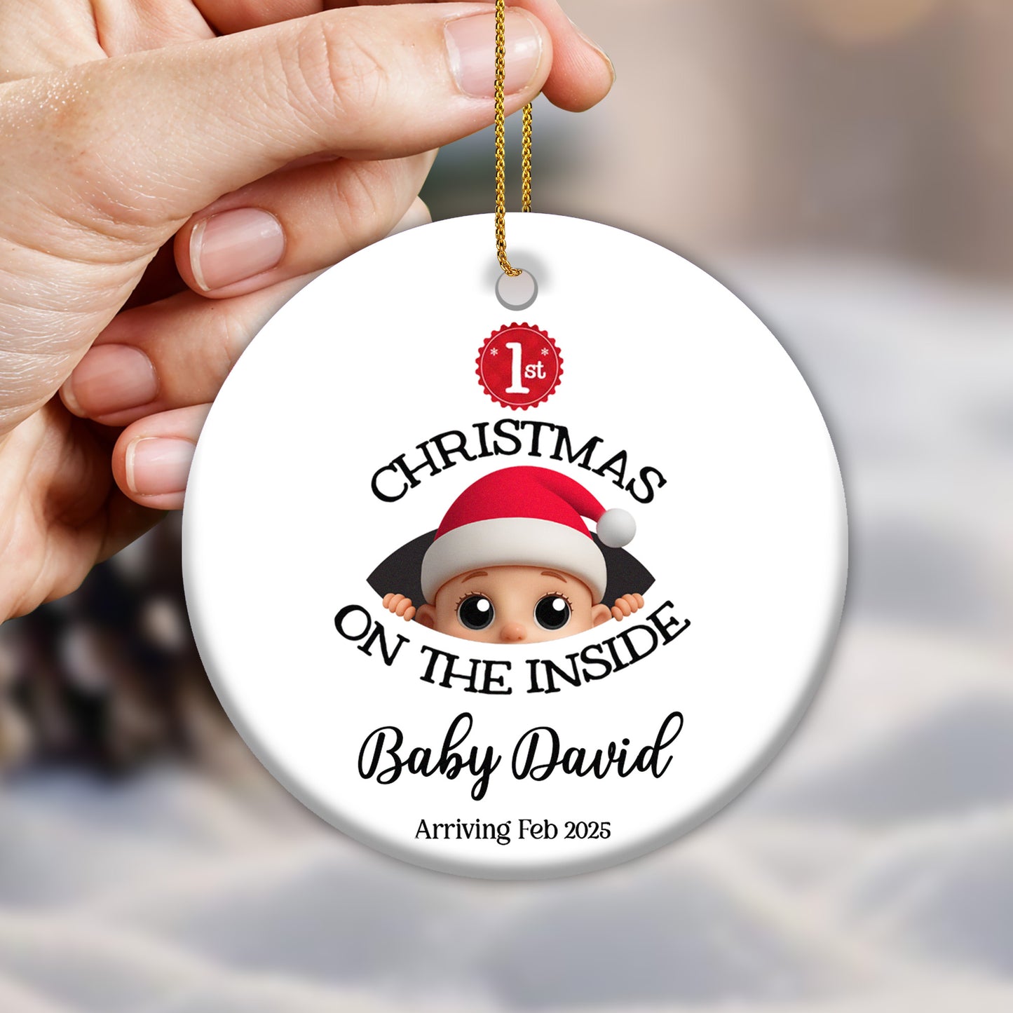 Christmas On The Inside, Baby With Santa Hat