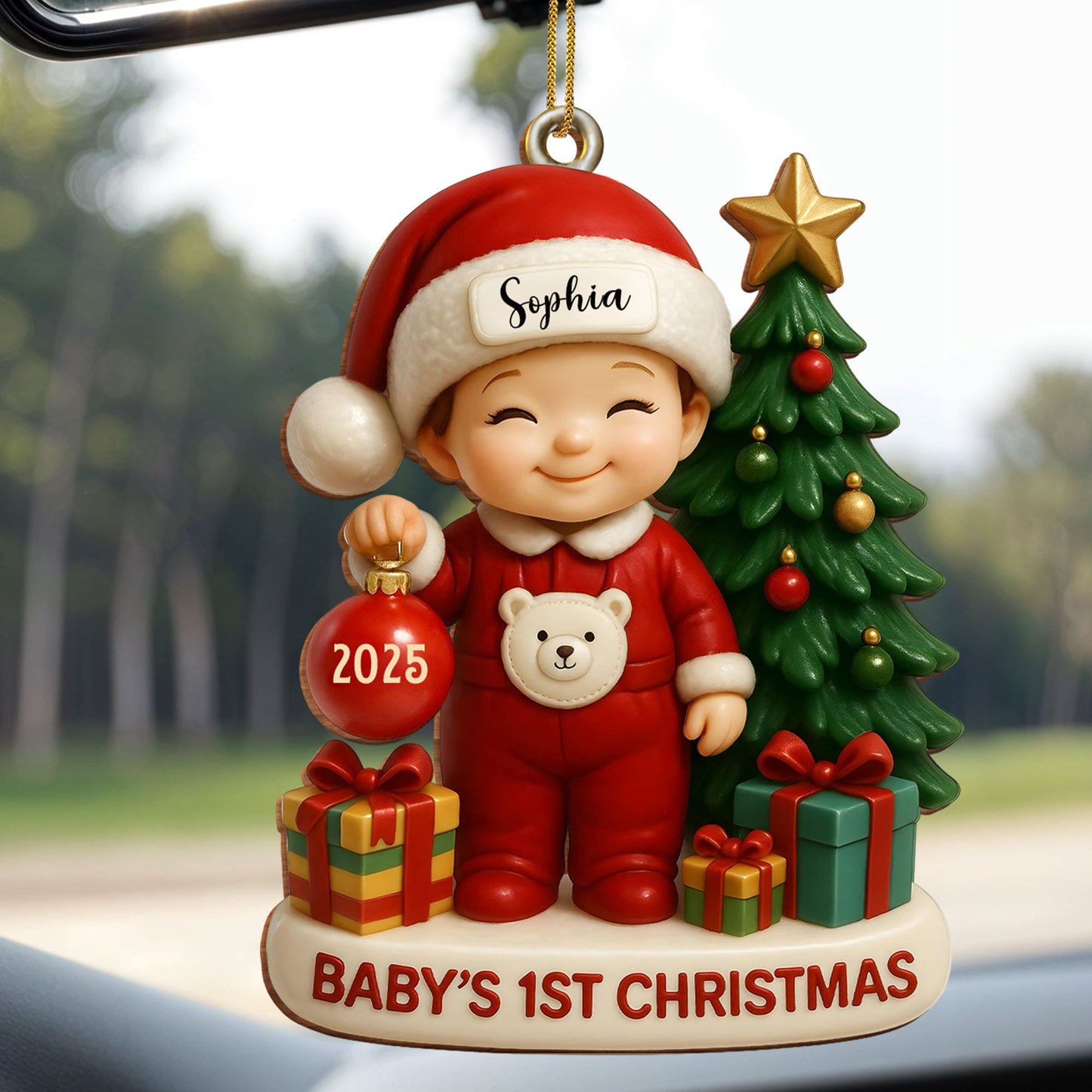 Baby’s 1st Christmas With Tree and Gifts