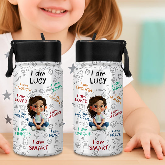 I Am Enough, I Am Loved, Cartoon Boy Affirmative Design