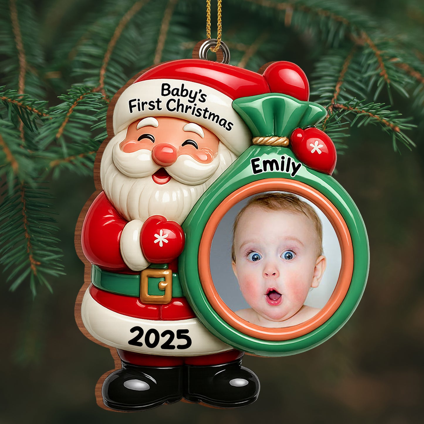 Baby's First Christmas Santa Claus Ornament