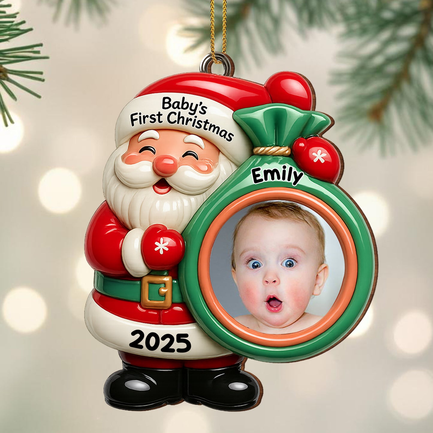 Baby's First Christmas Santa Claus Ornament