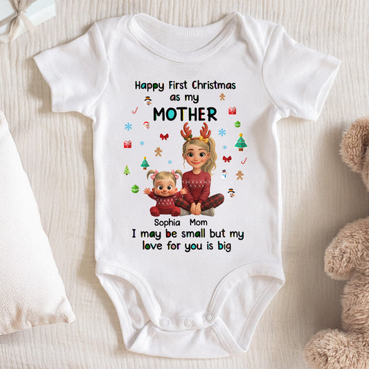 Happy First Christmas As My Mother, Reindeer and Christmas Trees