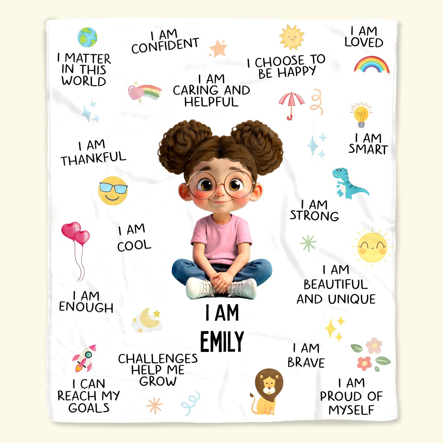 I Am Brave, Beautiful And Unique, Empowering Words For Girls