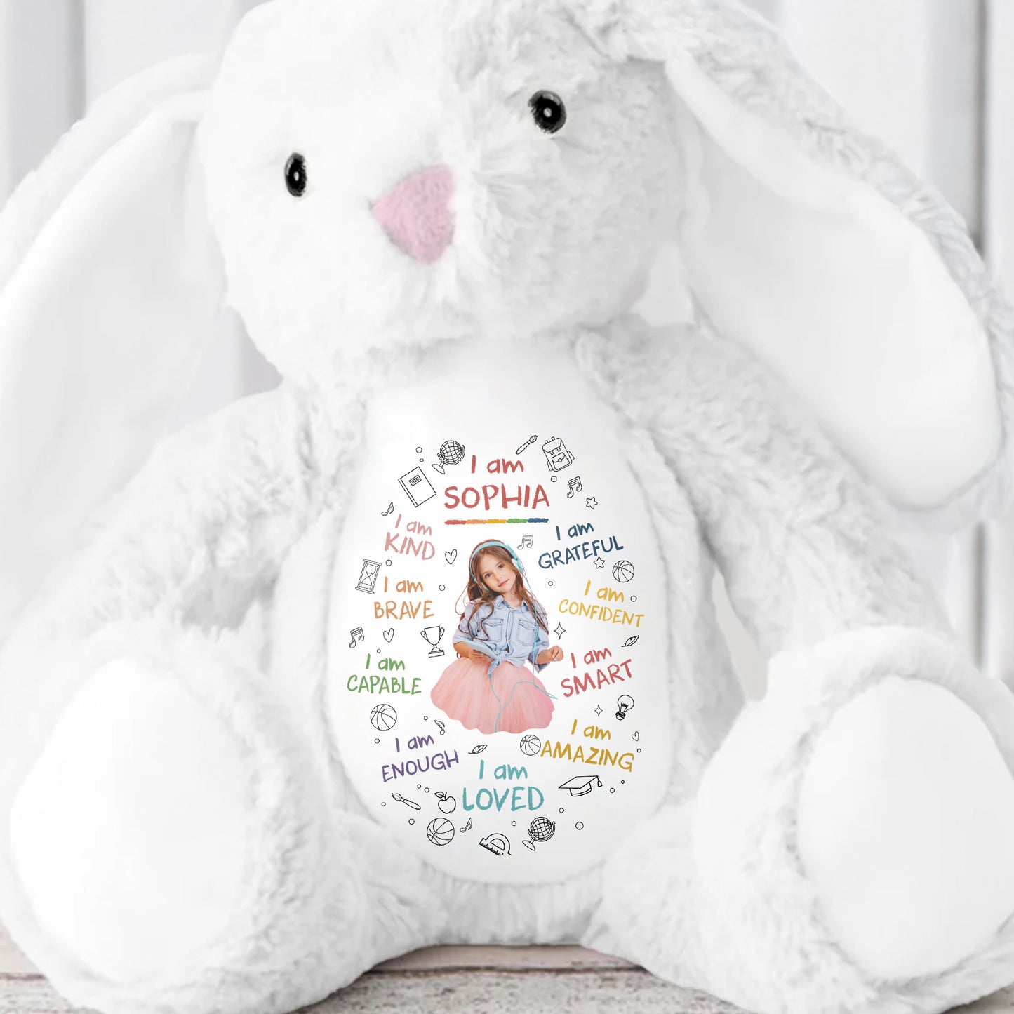 I Am Kind, I Am Brave, Heart And Affirmations Design