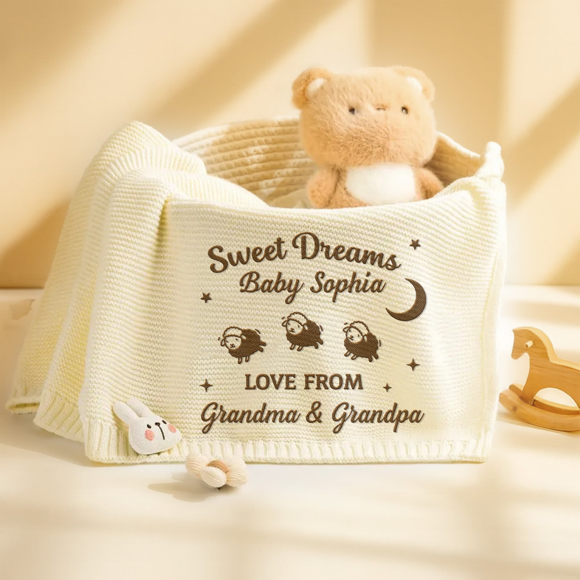 Sweet Dreams, Sheep, Moon and Stars