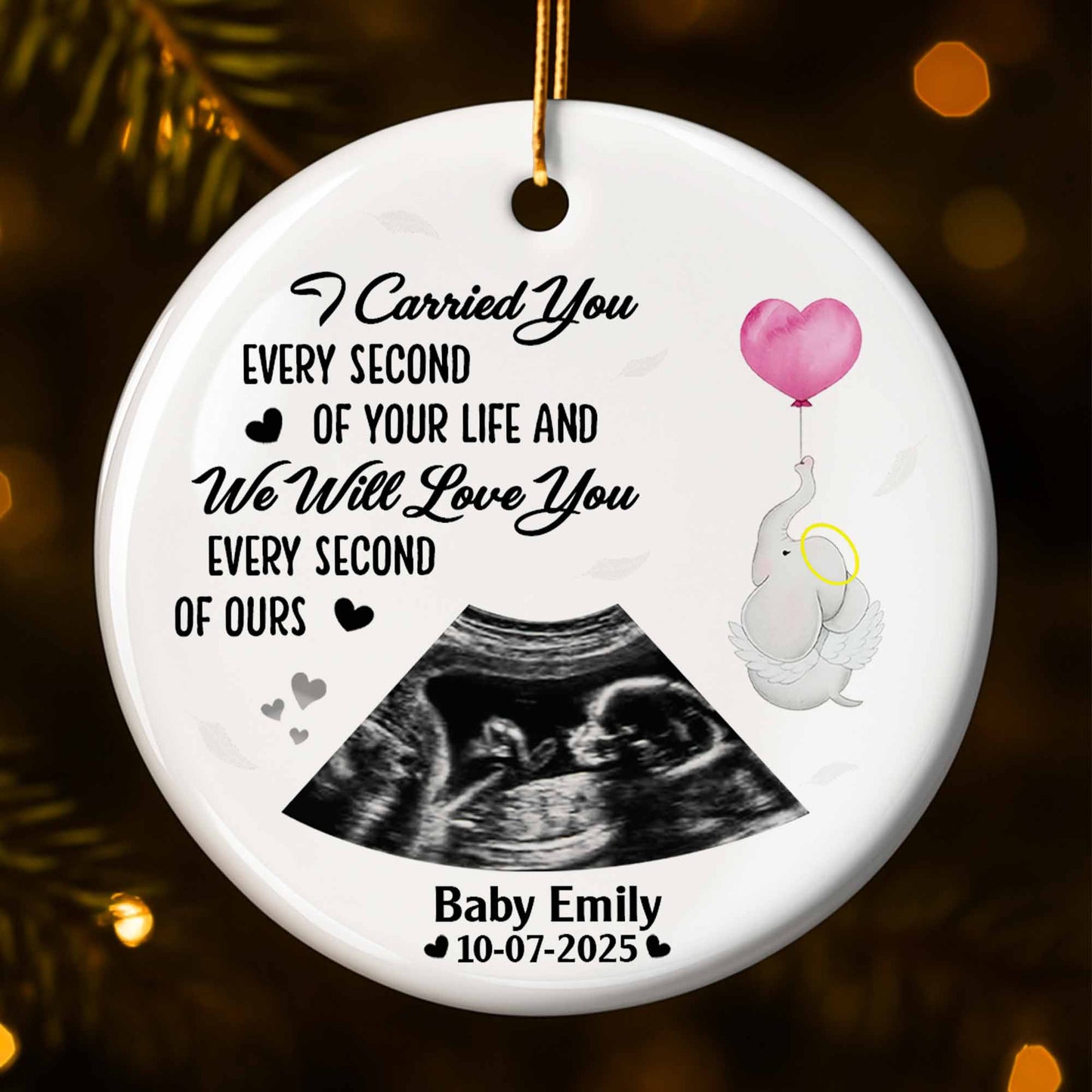 Carried You Every Second Of Your Life, Stork And Ultrasound Design