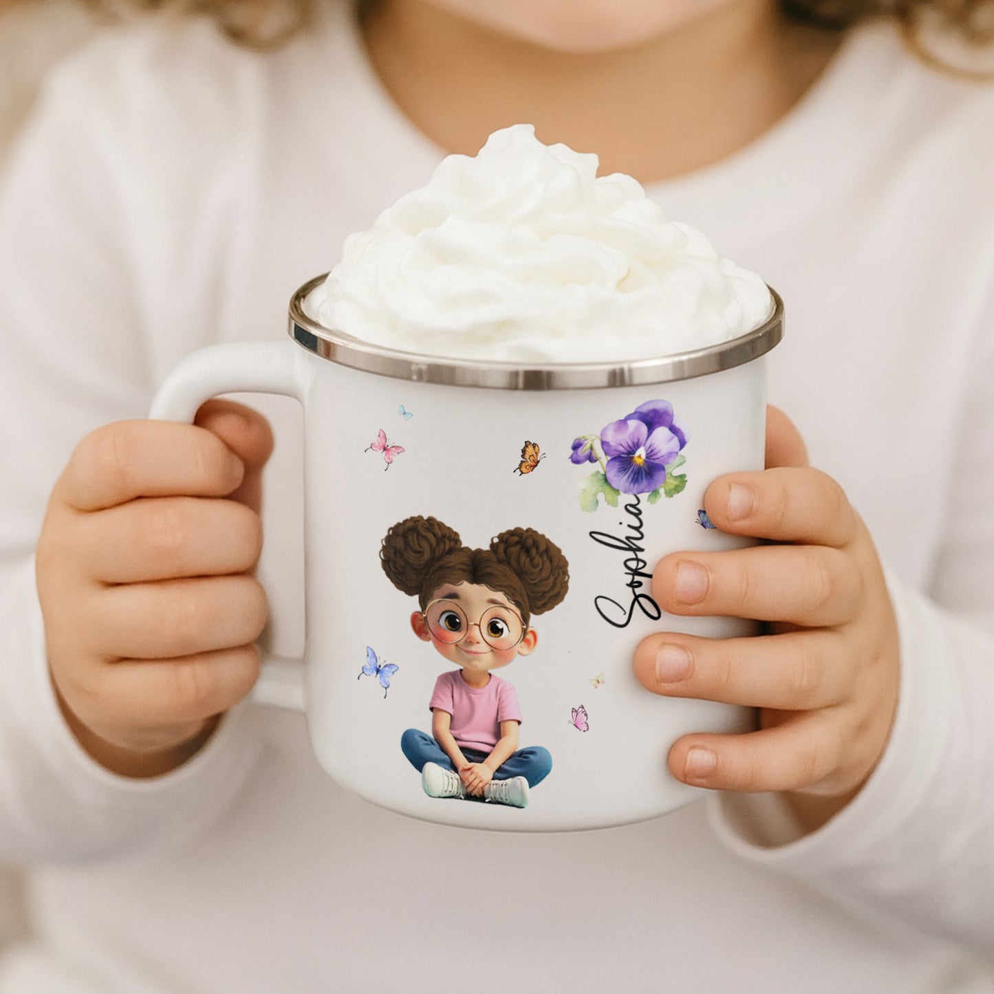 Create Magical Moments, Girl And Butterflies