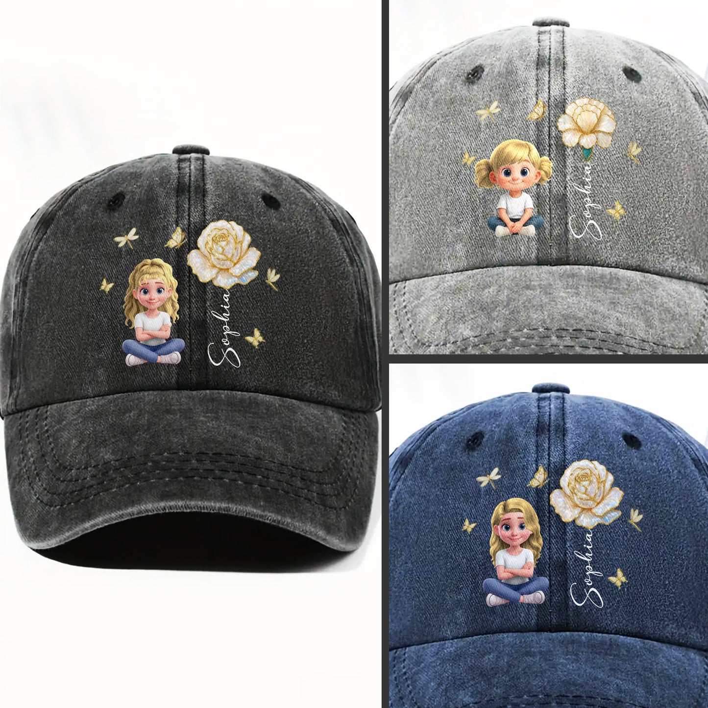 Celebrate Your Unique Bond, Girl And Rose Themed Cap