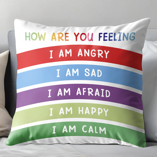 How Are You Feeling, Emotional Awareness Pillow