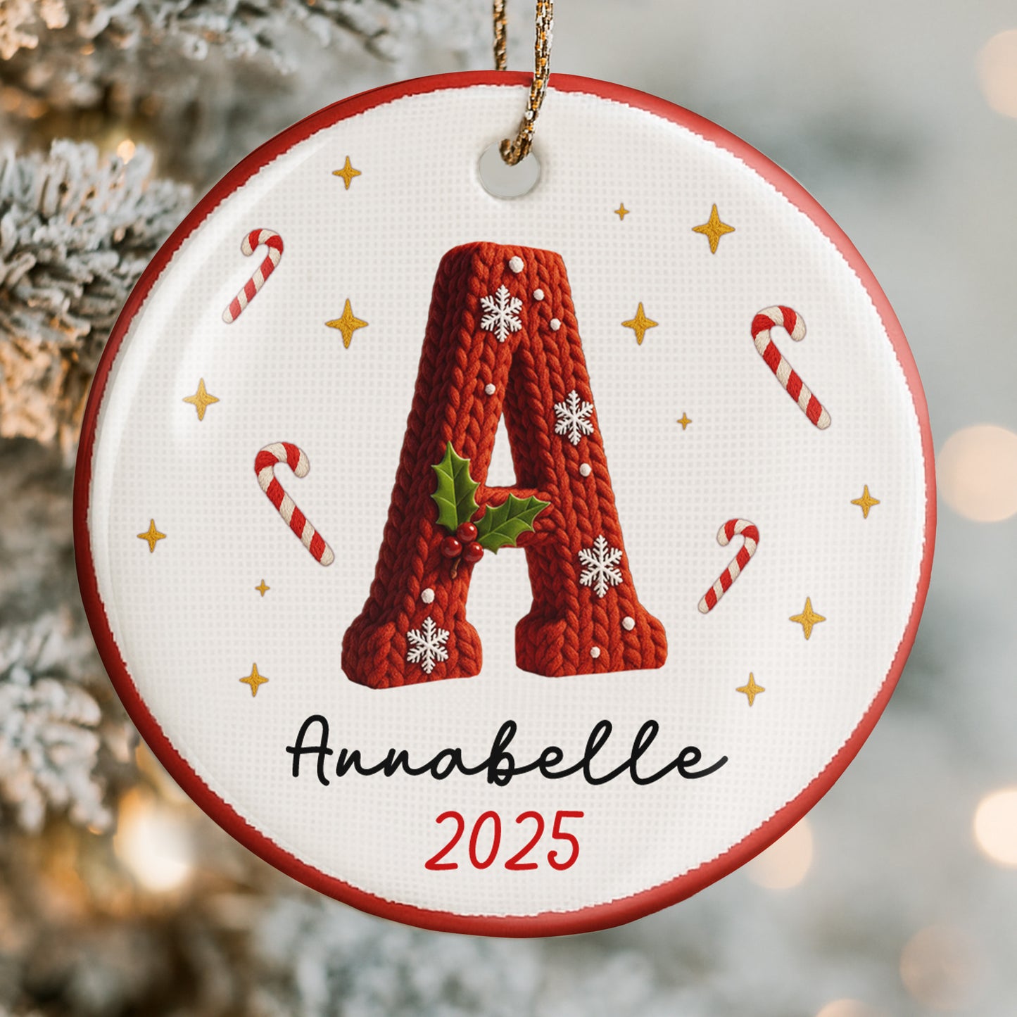 A Cozy Holiday Message With Festive Candy Canes