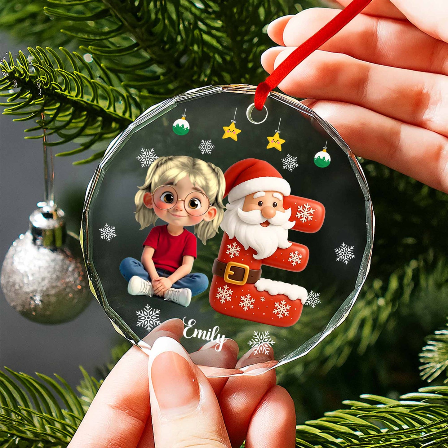 Create A Magical Christmas Memory With Santa And A Young Girl